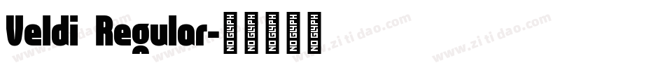 Veldi  Regular字体转换